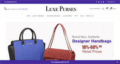 Desktop Screenshot of luxepurses.com